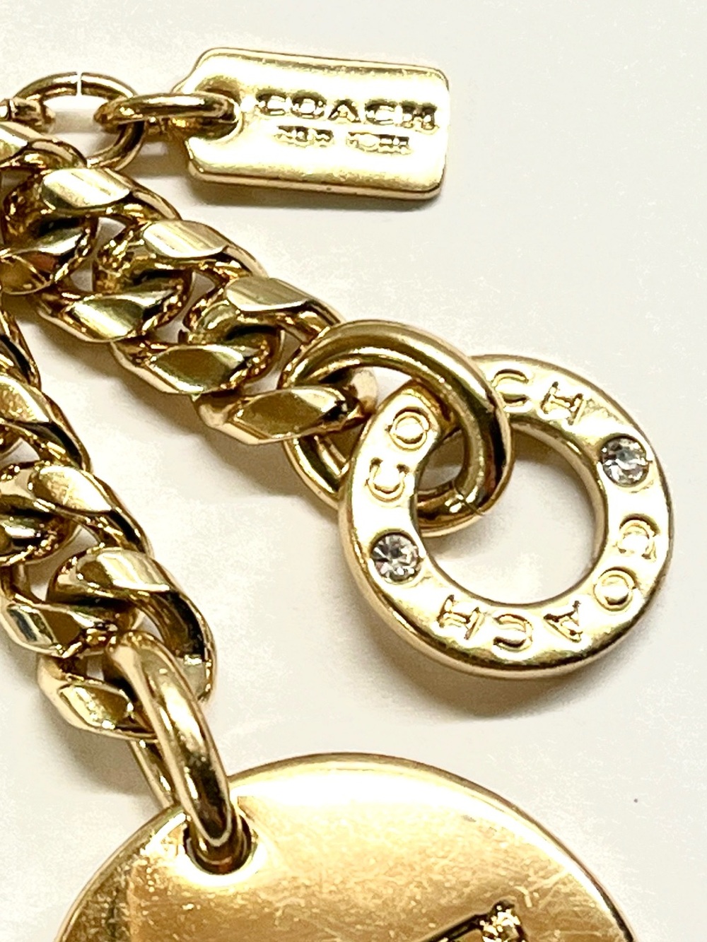 Coach Horse & Carriage Bag Charm Key Fob GUC - Picture 3 of 5